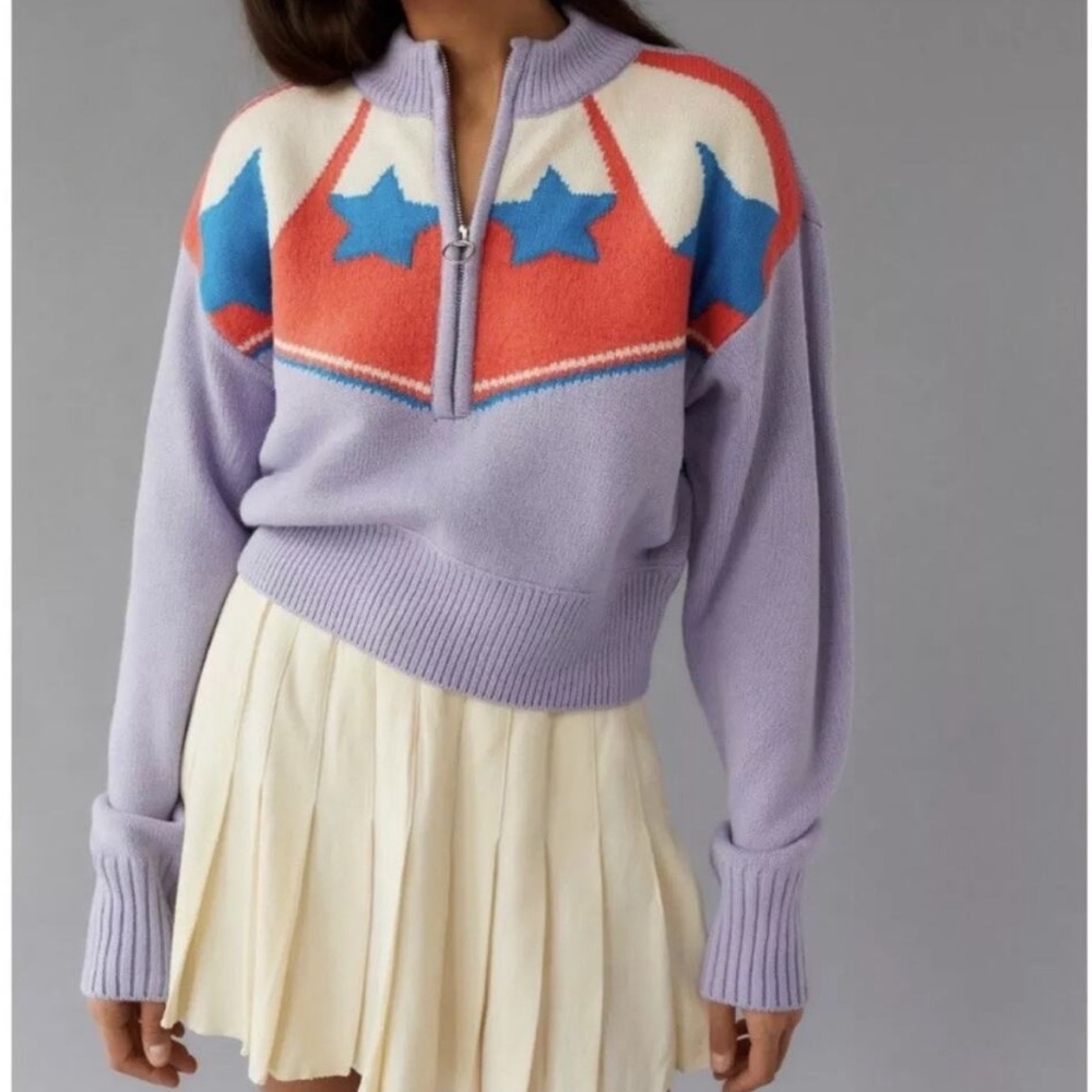 Urban Outfitters BDG Purple Star Sweater